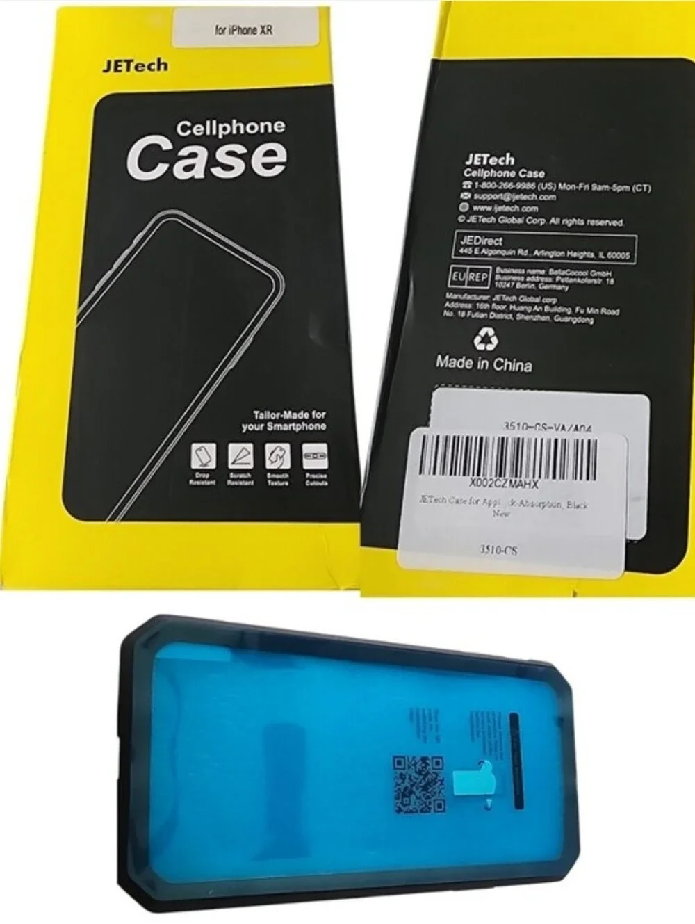 2pc Aaron Judge Baseball & JETech Shock Absorption Cases for iPhone XR